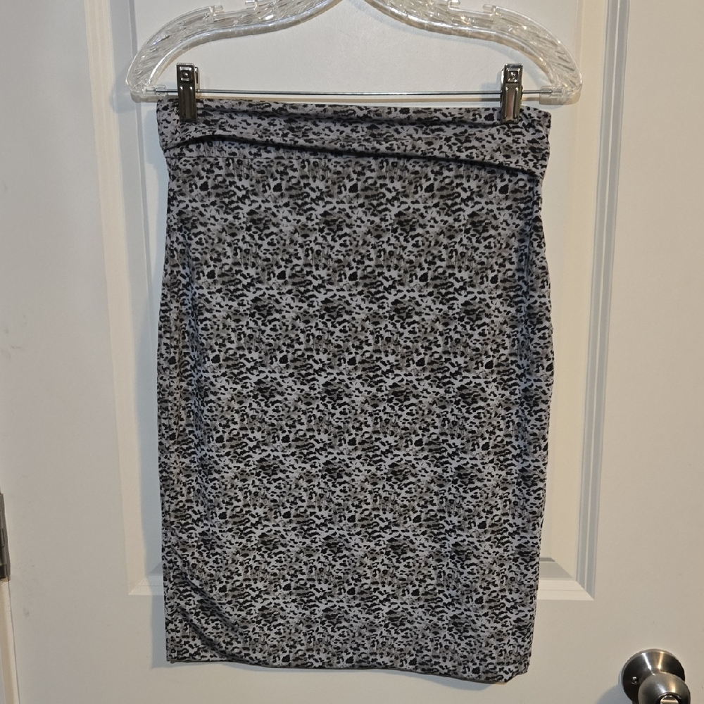 Chic Animal Patterned Pencil Skirt